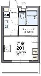 レオパレスナンナン 1Kの間取図画像