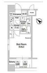 COMFORIA行徳 1Kの間取図画像