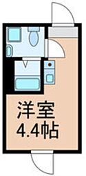 HJ PLACE 中野 2階ワンルームの間取り