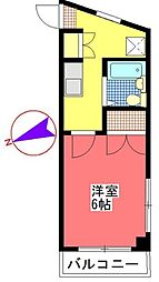 プリミエールよみうりランド 1Kの間取図画像