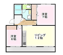 間取図画像 2LDK