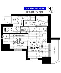 ステージグランデ亀有アジールコート 1DKの間取図画像
