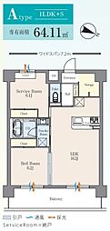 世田谷区給田3丁目マンション 1SLDKの間取図画像