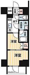 東京メトロ日比谷線 南千住駅 徒歩5分の賃貸マンション 3階2Kの間取り
