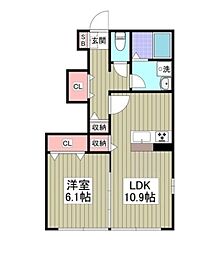 間取図画像 1LDK
