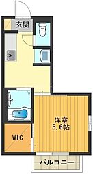JR横浜線 片倉駅 徒歩2分の賃貸アパート 1階1Kの間取り
