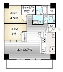 東建ニューハイツ西新宿 2LDKの間取図画像