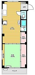 こたにマンション 1LDKの間取図画像