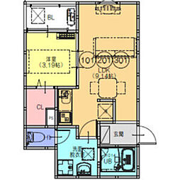 間取図画像 1LDK