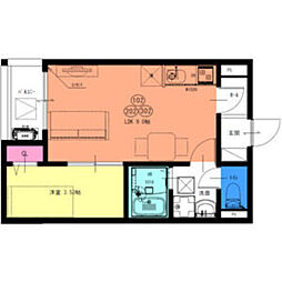 高石市西取石3丁目アパート 1LDKの間取図画像