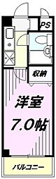 ミパラシオ 1Kの間取図画像