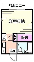 ファミール和田 ワンルームの間取図画像