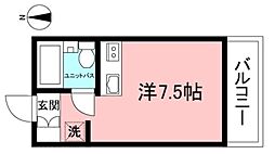 ステアヒルズ ワンルームの間取図画像