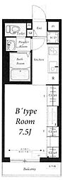 リブリ・カーロポンテ 1Kの間取図画像