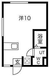 アヤセ212 ワンルームの間取図画像