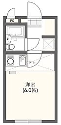 プロヴァンス-A ワンルームの間取図画像