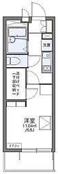 レオパレスエクスプレッシブ 1Kの間取図画像