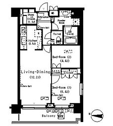 間取図画像 2LDK
