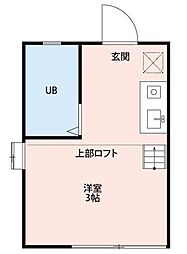 プレシティー笹塚1 ワンルームの間取図画像
