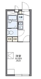 レオパレスさくら 1Kの間取図画像