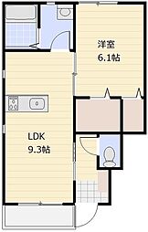 レガーロ 1LDKの間取図画像