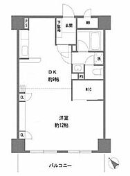 アルモニコンフォール 1DKの間取図画像