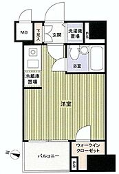 トーシンフェニックス落合駅前 ワンルームの間取図画像