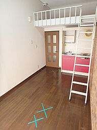 コーポアメニティII 210 2階ワンルームのリビング/ダイニング