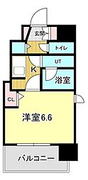 アクアプレイス梅田3 1Kの間取図画像