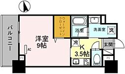 JR東海道・山陽本線 尼崎駅 徒歩1分の賃貸マンション 3階1Kの間取り