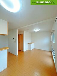 南海加太線 東松江駅 徒歩10分の賃貸アパート 2階1LDKのリビング/ダイニング