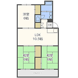 間取図画像 3LDK
