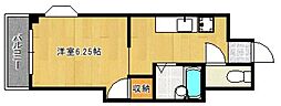 コーポ幸 1Kの間取図画像