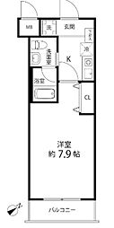 ルート相模ケ丘 1Kの間取図画像