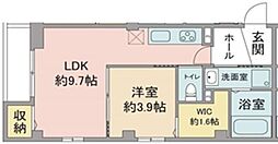 JR中央線 中野駅 徒歩9分の賃貸マンション 3階1LDKの間取り