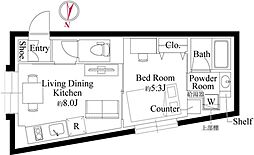 エディット阿佐ヶ谷 1LDKの間取図画像