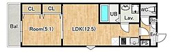 (仮称)ジーメゾン岩槻加倉 1LDKの間取図画像