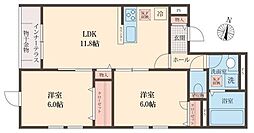 ＳＯＰＨＩＡ方南 1階2LDKの間取り