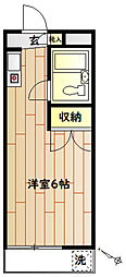 エミナンス東方 ワンルームの間取図画像