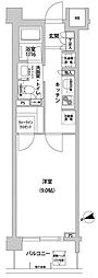 コンフォリア目黒青葉台 1Kの間取図画像