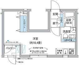 ペルシカ中野 1階1DKの間取り