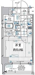 REGALIZ高田馬場 4階1Kの間取り