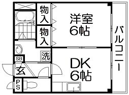 間取図画像 1DK
