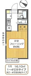 MY・ピュア千住曙町A ワンルームの間取図画像