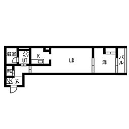 AZSmart目白御留山 1LDKの間取図画像