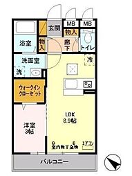 間取図画像 1LDK