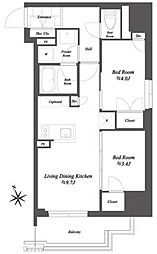 間取図画像 2LDK