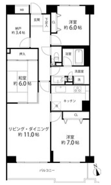 同じ建物の物件間取り写真 - ID:213100655345