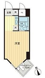 東京ベイビュウ ワンルームの間取図画像