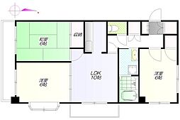 クレール・アルジャン 3階3LDKの間取り